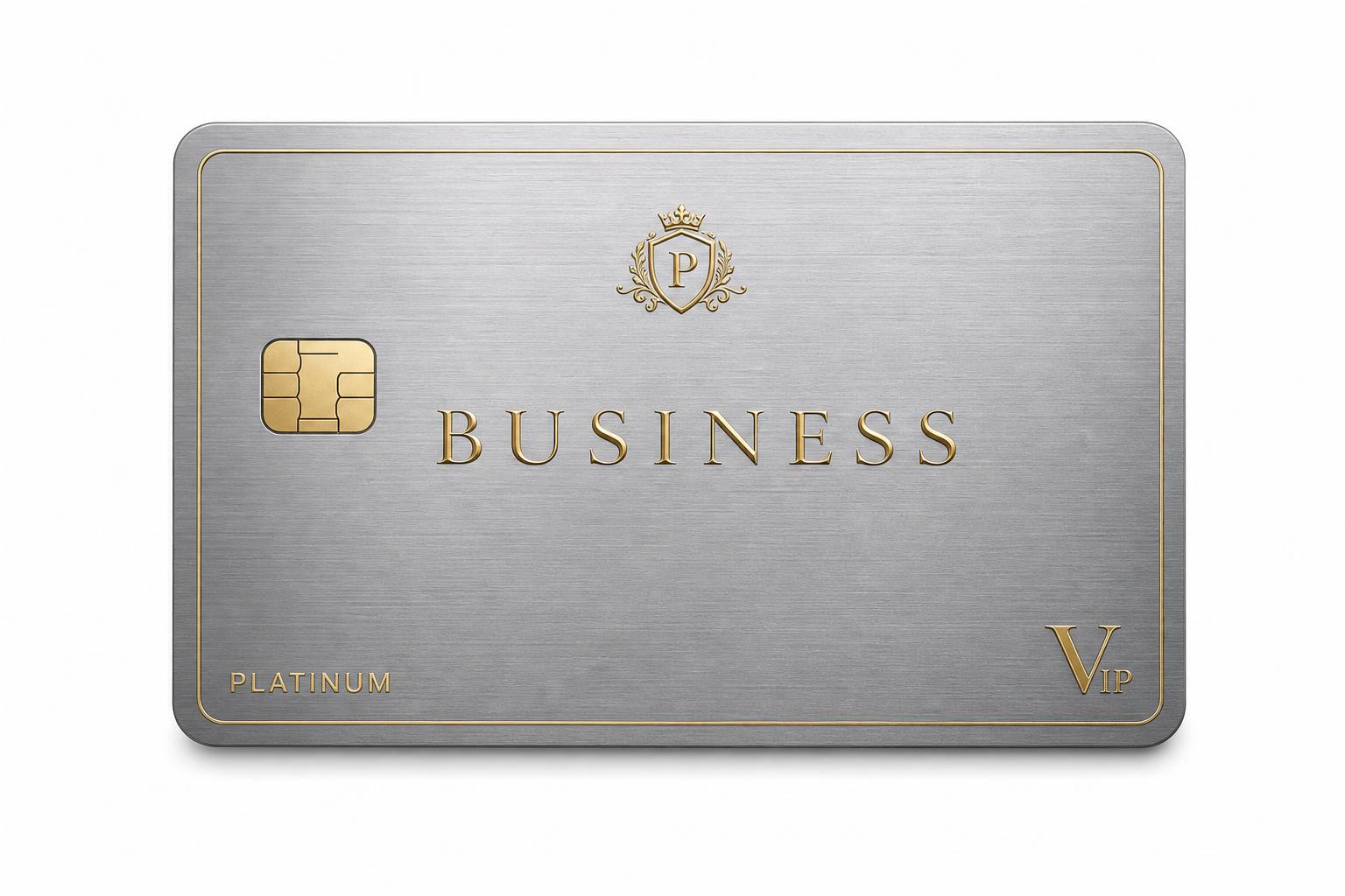 Tarjeta de membresía Business estilo premium platinum