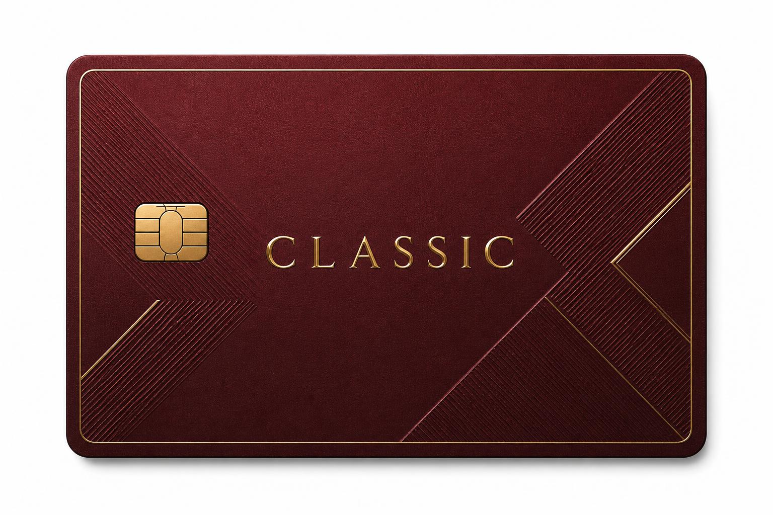 Tarjeta de membresía Classic estilo premium